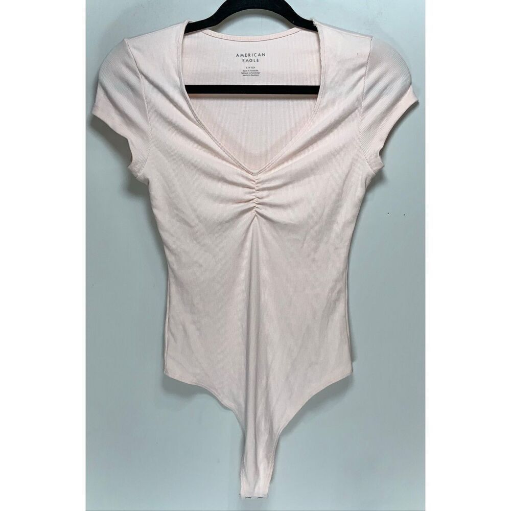 American Eagle pink bodysuit size small
